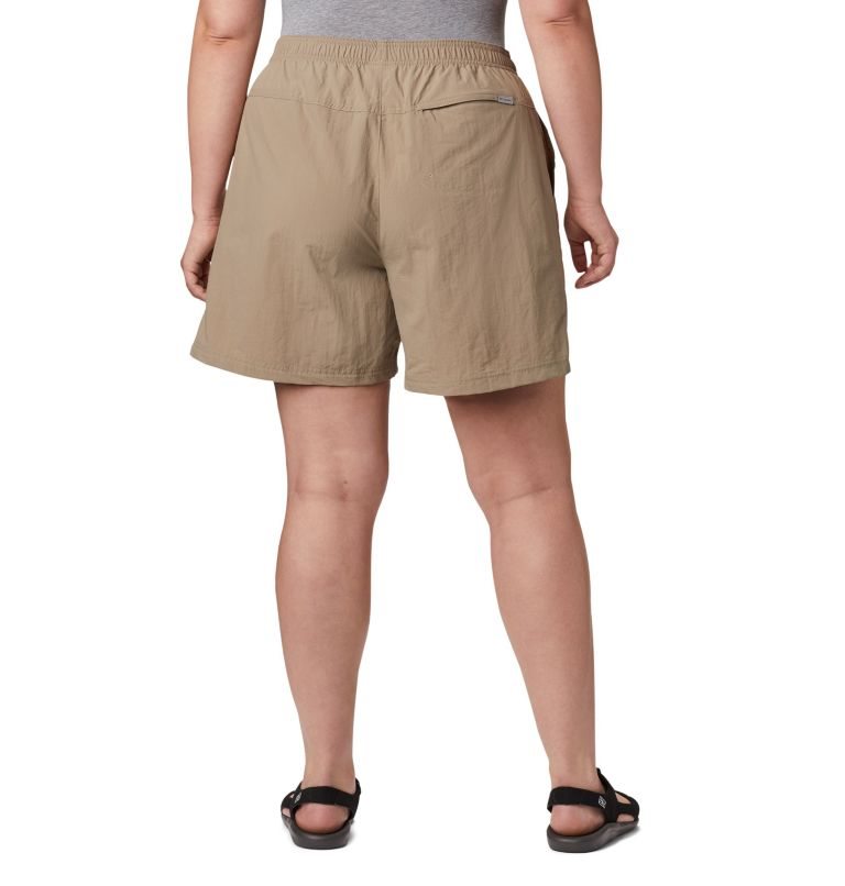 Women's Columbia Sandy River Shorts Khaki | Plus Size CA-U4L63